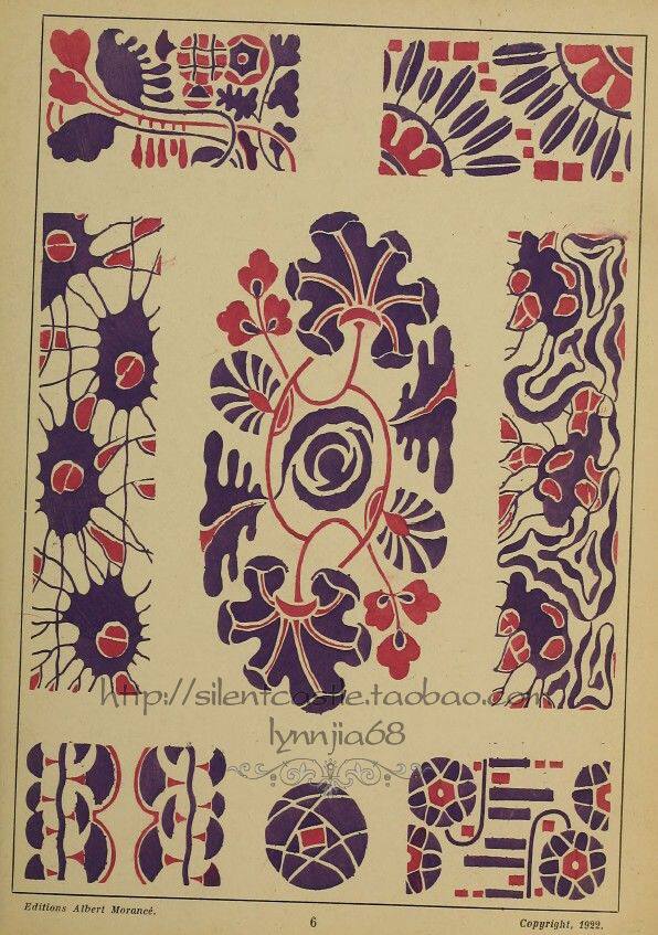 设计素材20世纪西班牙古典装饰花纹图案37pjpg格式设计素材