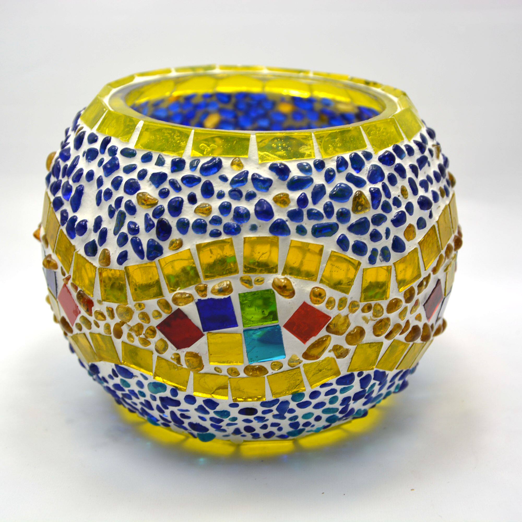 包邮diy家居酒吧节日礼物创意现场手工马赛克烛台