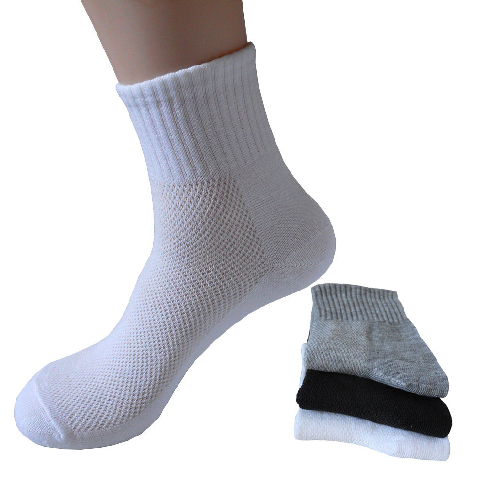 薄款 一次性袜子男棉夏季 网眼袜运动袜纯色袜男地摊袜厂家直销批发