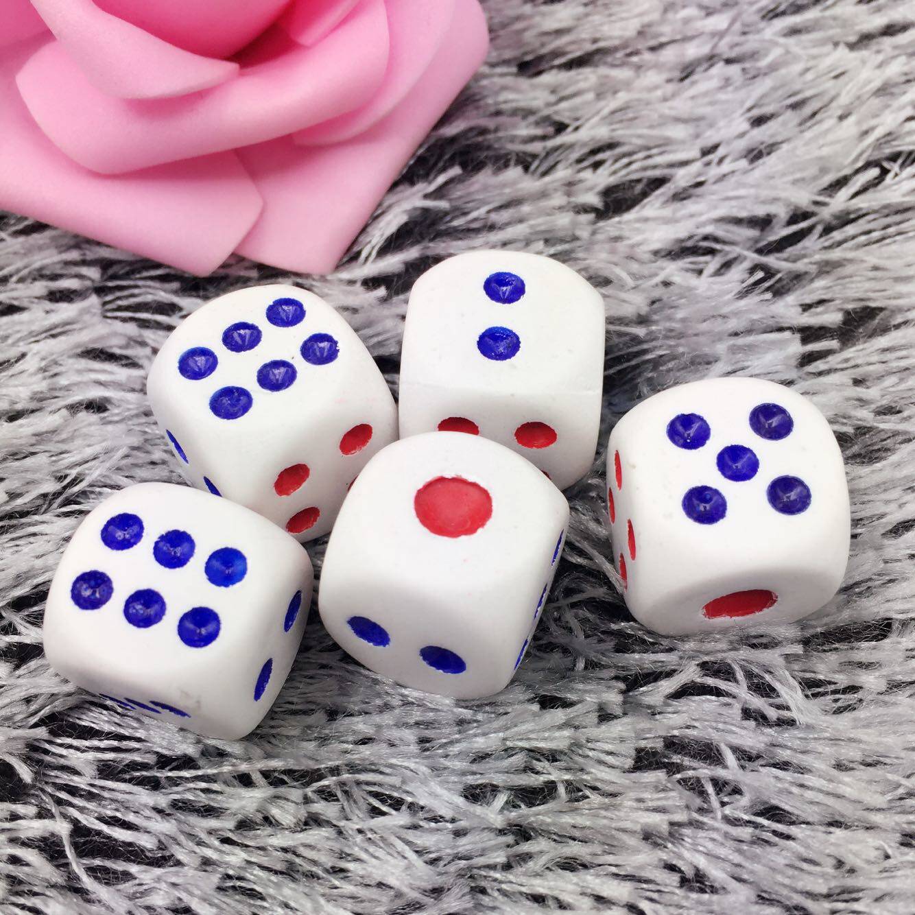 包邮20个装高级有机塑料娱乐骰子ktv酒吧喝酒色子