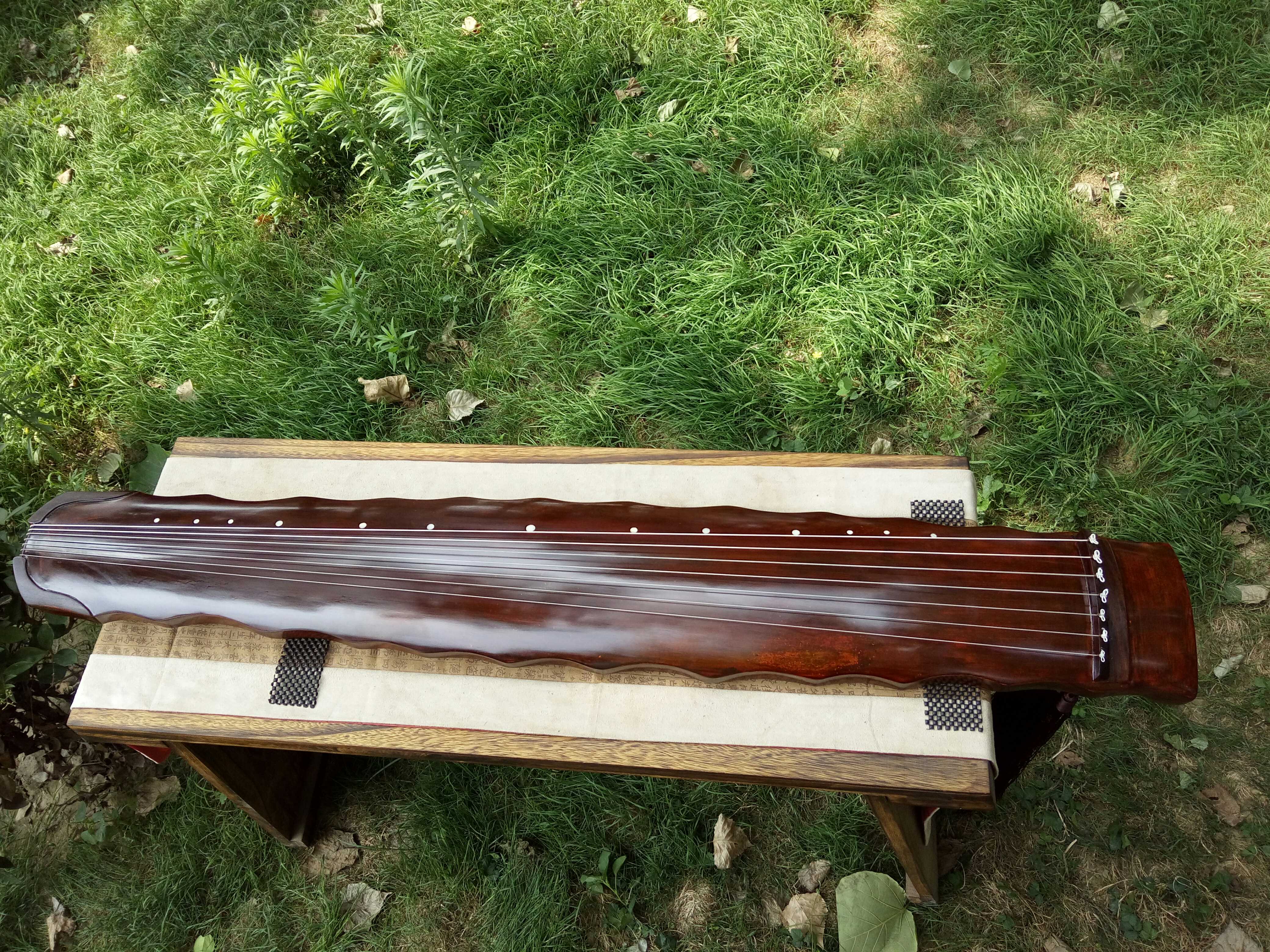 落霞混沌式老桐木古琴面生生漆手工演奏初学者古琴