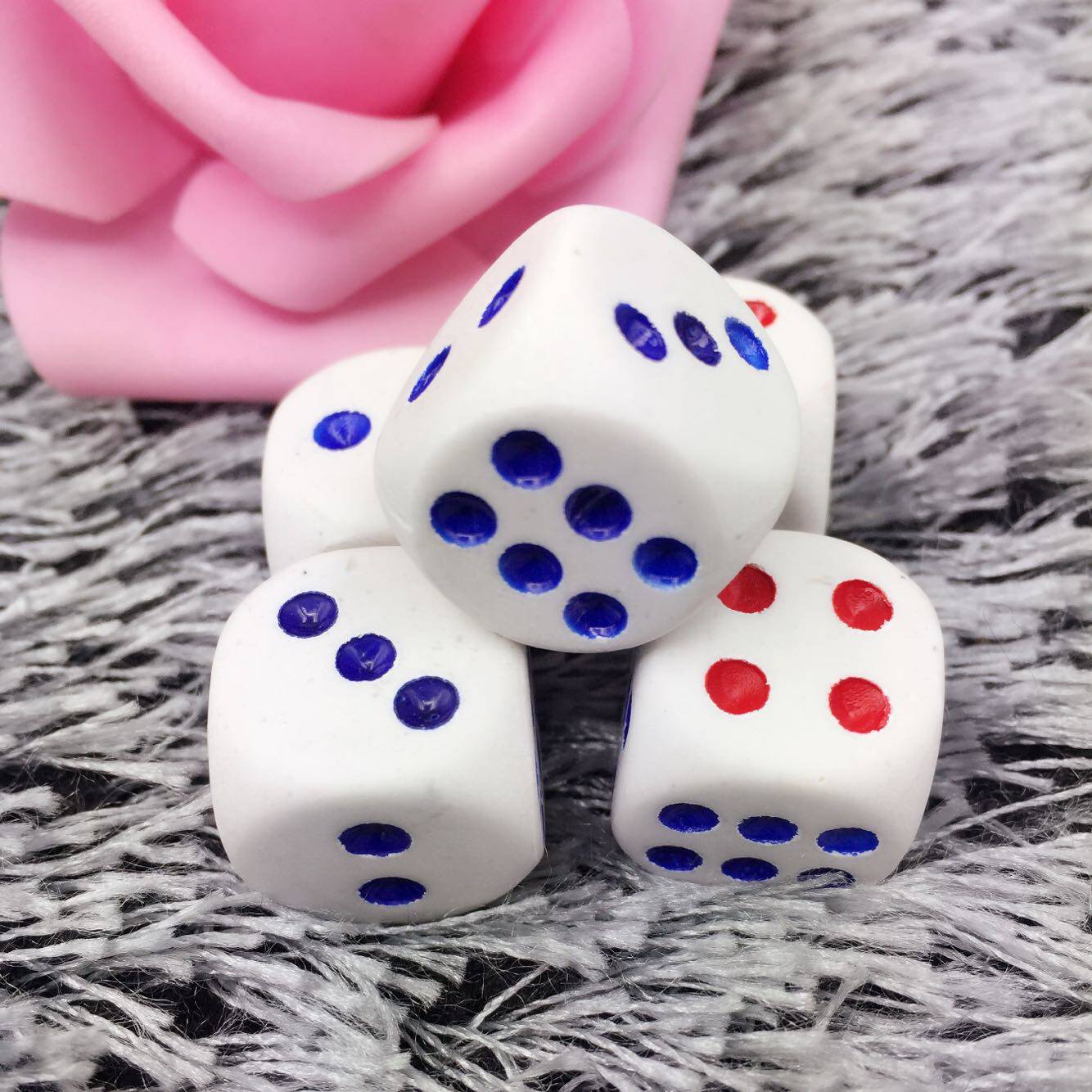 包邮20个装高级有机塑料娱乐骰子ktv酒吧喝酒色子