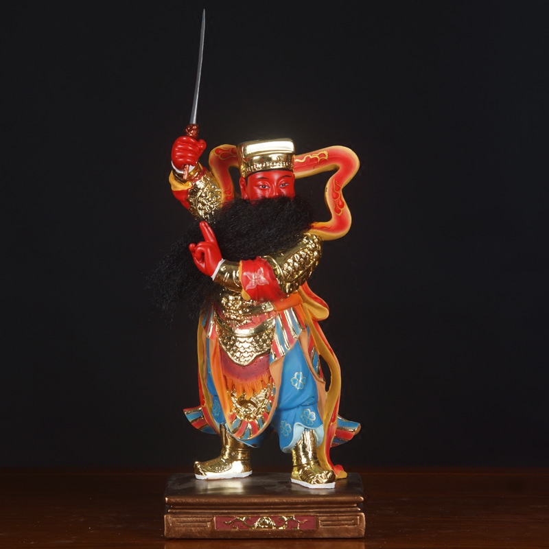 元帅12寸道教敦煌树脂康元帅五营杨戬赵中坛雷振摆件