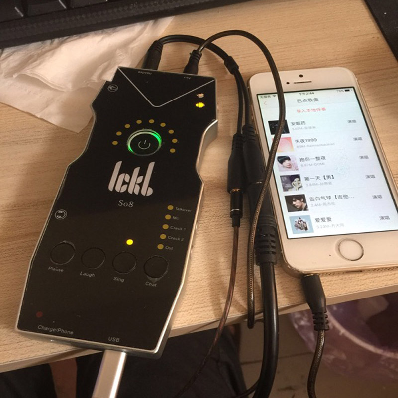 声卡手机ickbso8数字输出直播喊麦主播映客声卡