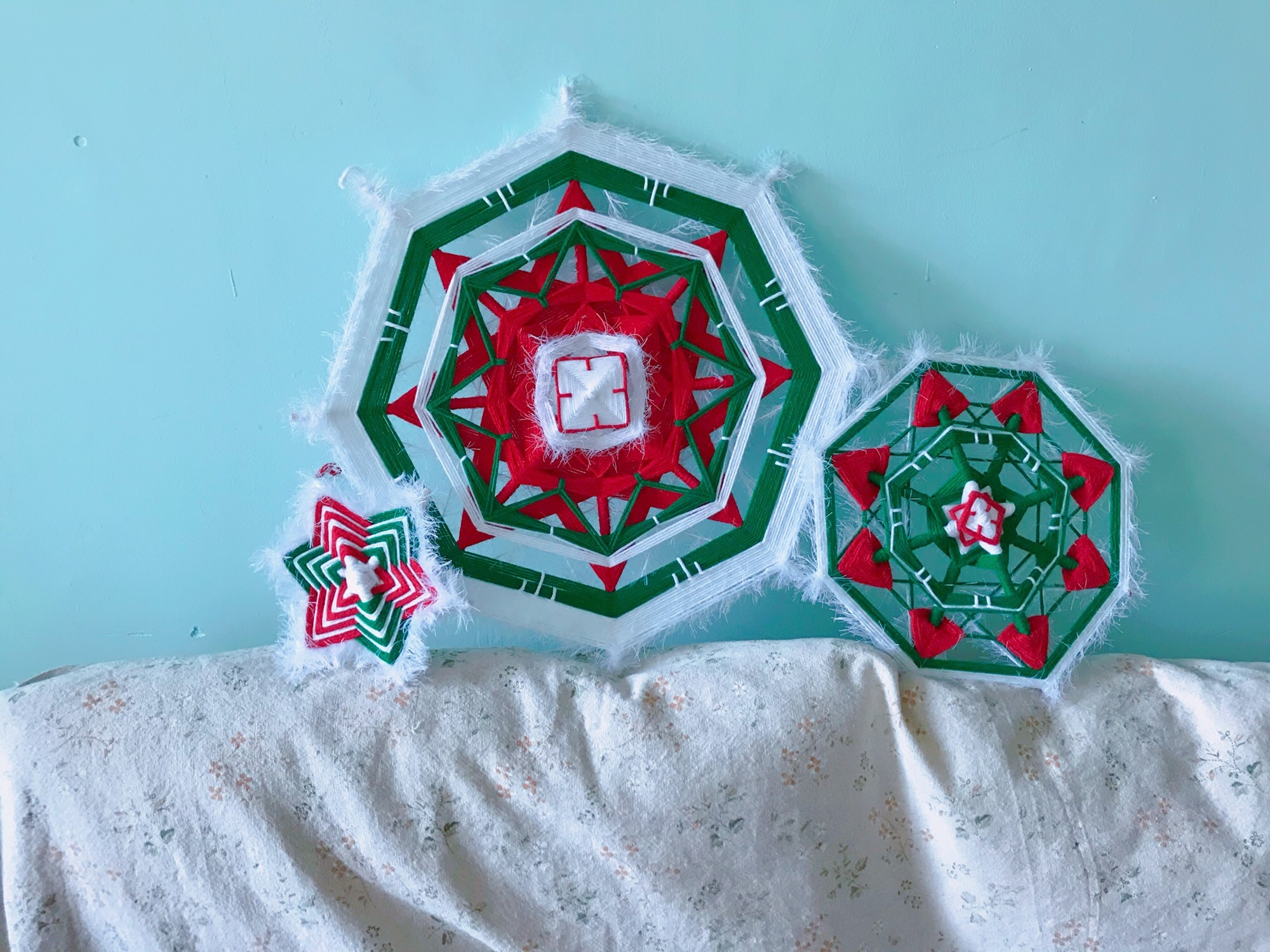 圣诞丨曼达拉材料曼陀罗纺织纤维设计墙面装饰diy编织材料包