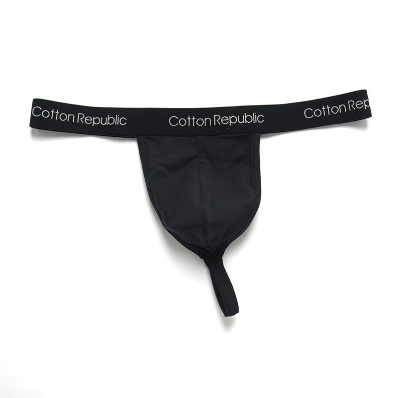 棉花共和国性感男士系带一根低腰t-back丁字裤双单钉子男丁字裤