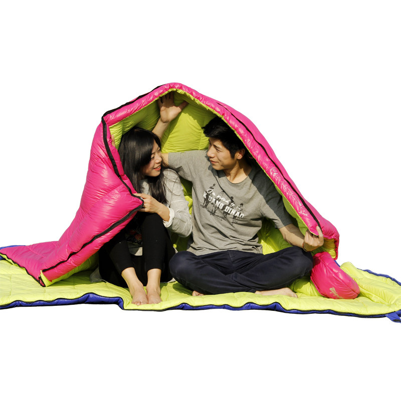 睡袋户外信封羽绒鸭绒情侣款互加厚保暖秋冬睡袋