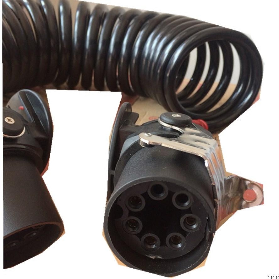 连接线挂车abs半挂车牵引5孔七芯总成福田东风刹车泵abs