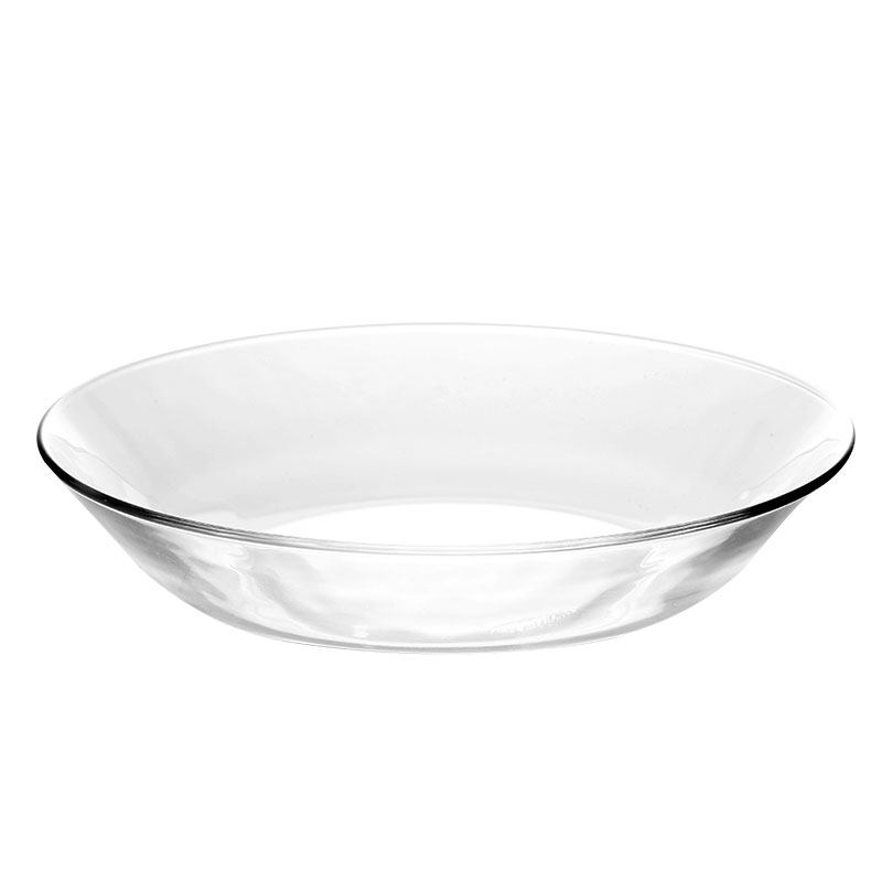 2只duralex进口耐热微波炉玻璃盘子透明菜盘欧式盘