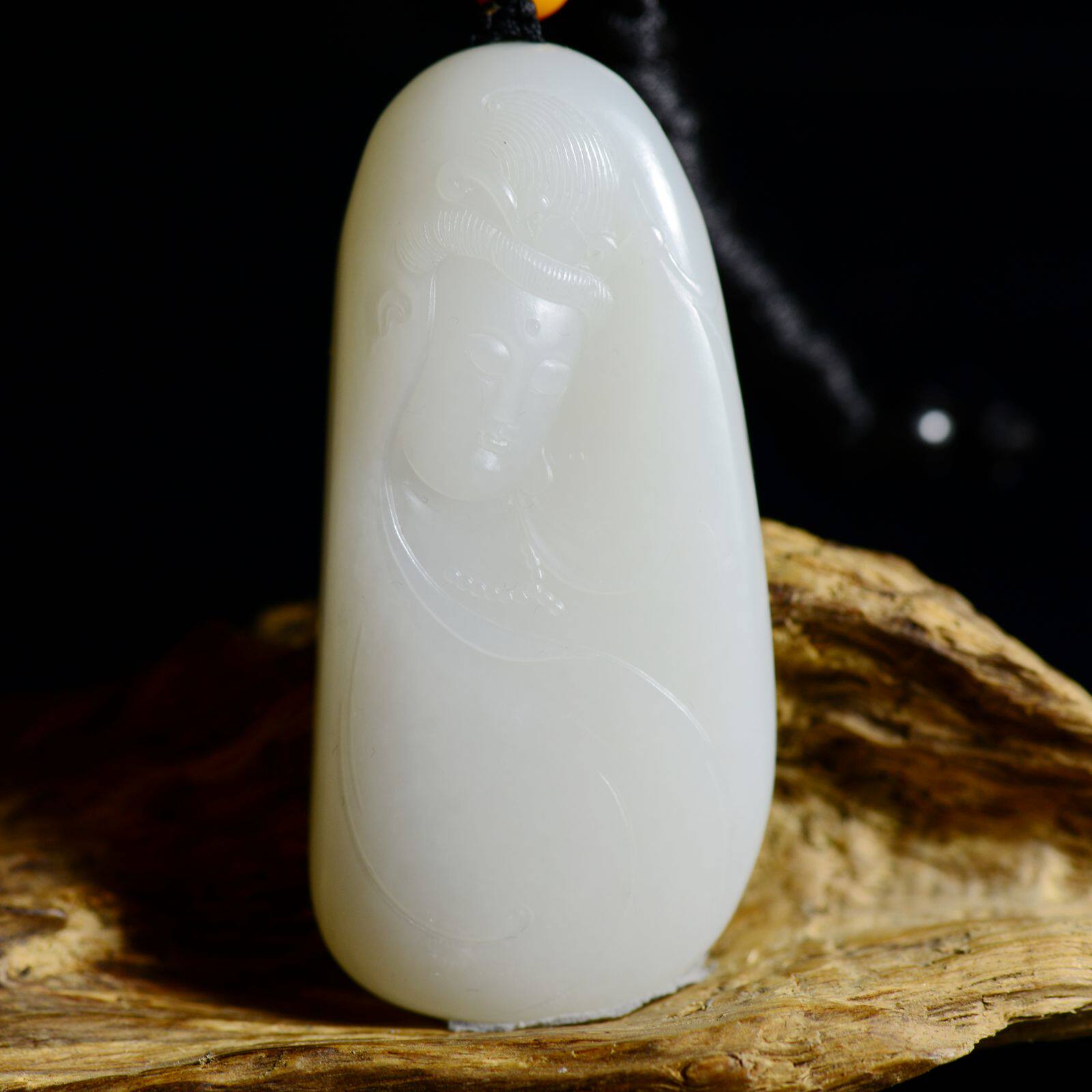 羊脂白玉和田玉籽玉观音独籽侧脸观音其他