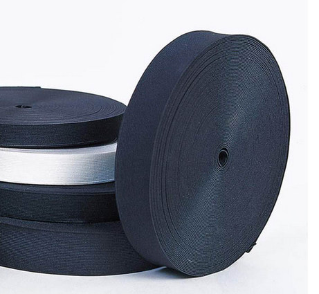 松紧带黑色大扁宽紧紧带橡胶胶带宽幅规格按订松紧带