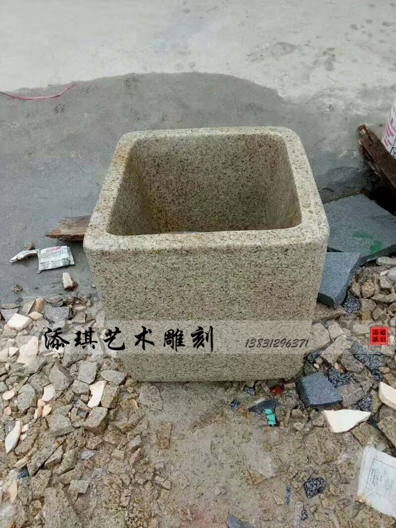 石头拖布池大理石拖把盆水槽墩布池水盆洗手盆庭院洗手间仿古水池