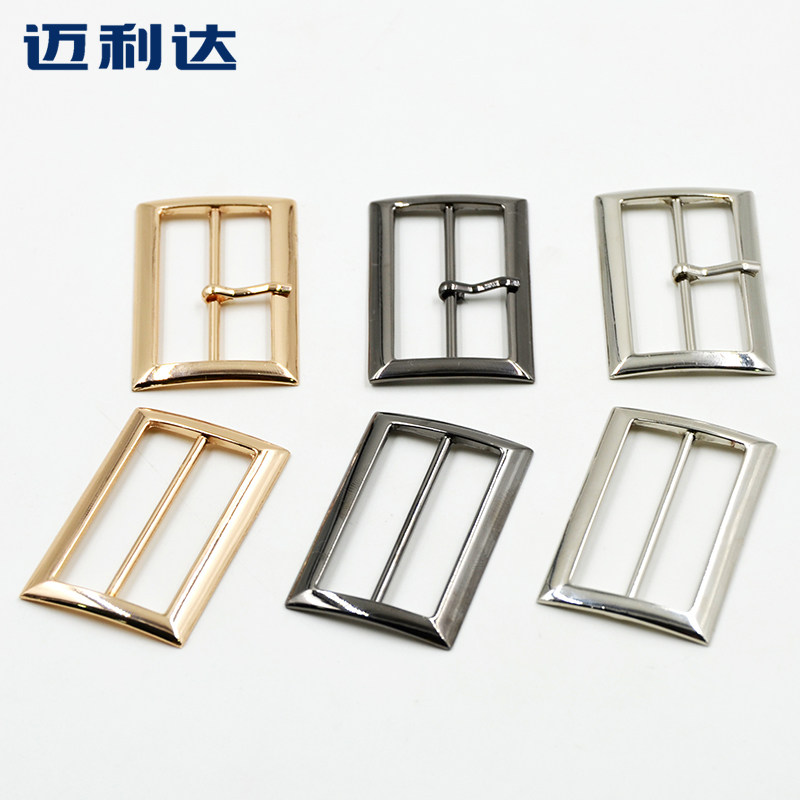 金属扣环方形扣日字三档腰带女款腰扣纽扣口字纽扣