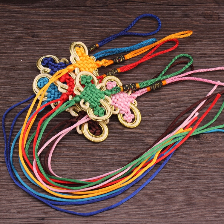 中国结吊头绳结挂饰六盘工艺配件挂件汽车diy绳