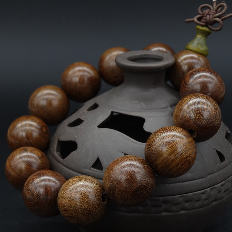 金丝檀木佛珠手串楠木男女女款情侣手链念珠手链