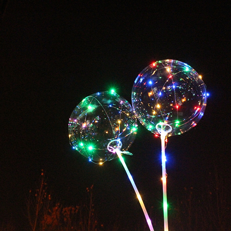 ins网红气球带灯发光彩灯led灯网红气球现售产品