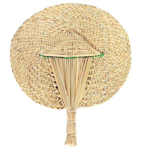 拾艺居家:工艺草编蒲扇古典中国风纯手工编织大圆形夏季芭蕉扇蒲草日