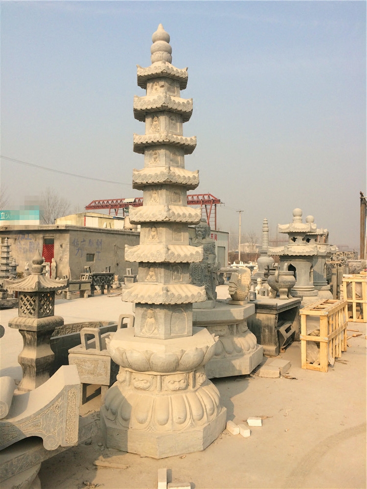 佛塔石雕舍利塔石头宝塔寺庙老石石塔千佛灯塔石雕