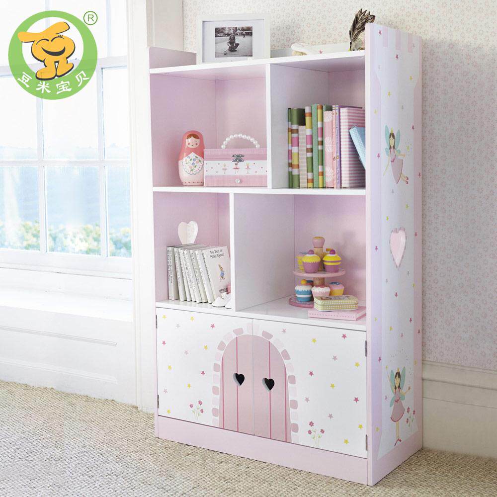 儿童书架绘本架家用宝宝书柜落地小型带门收纳柜书香学生简约书架