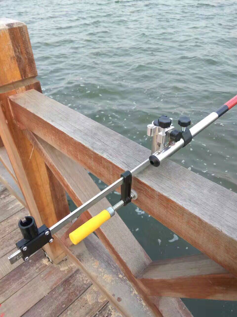 桥钓支架 栏杆支架 围栏船钓台钓竿架杆炮台 桥梁护栏钓鱼支架