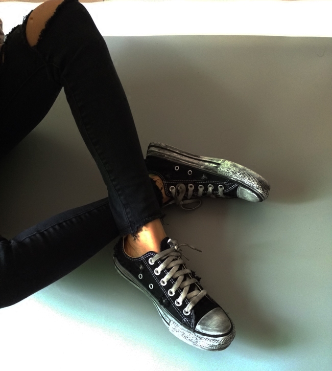 手工定制情侣做旧破洞低帮帆布布鞋春季休闲帆布鞋