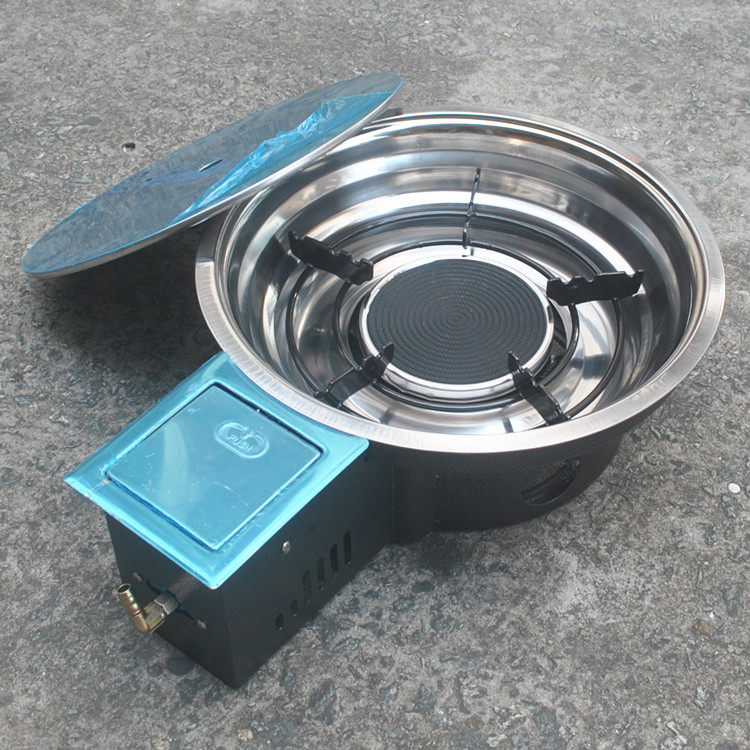 红外线节能韩式火锅锅炉嵌入式燃气火锅店专用省气不小型燃气灶