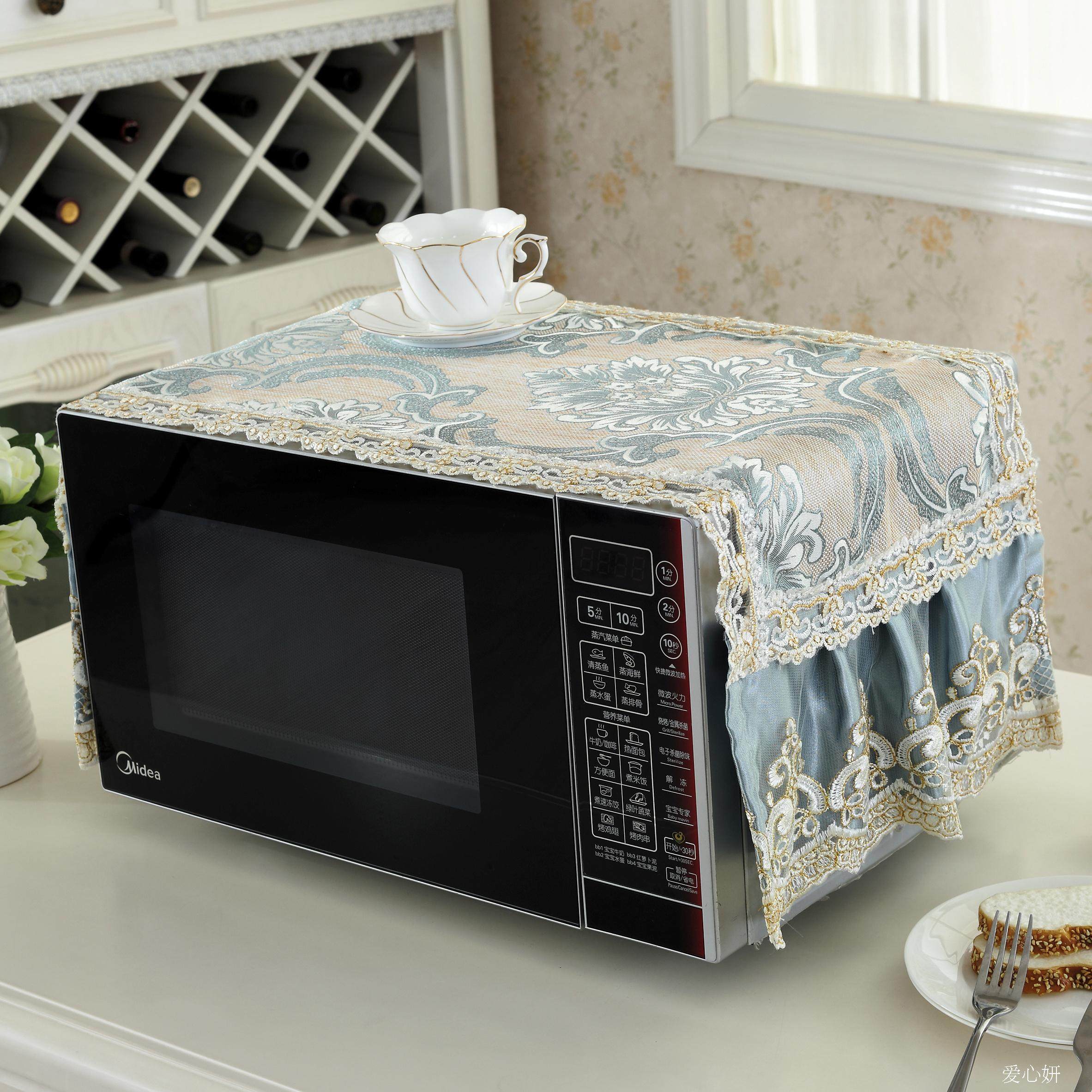 微波炉罩子格兰仕防尘美的防油烤箱套盖微波炉罩