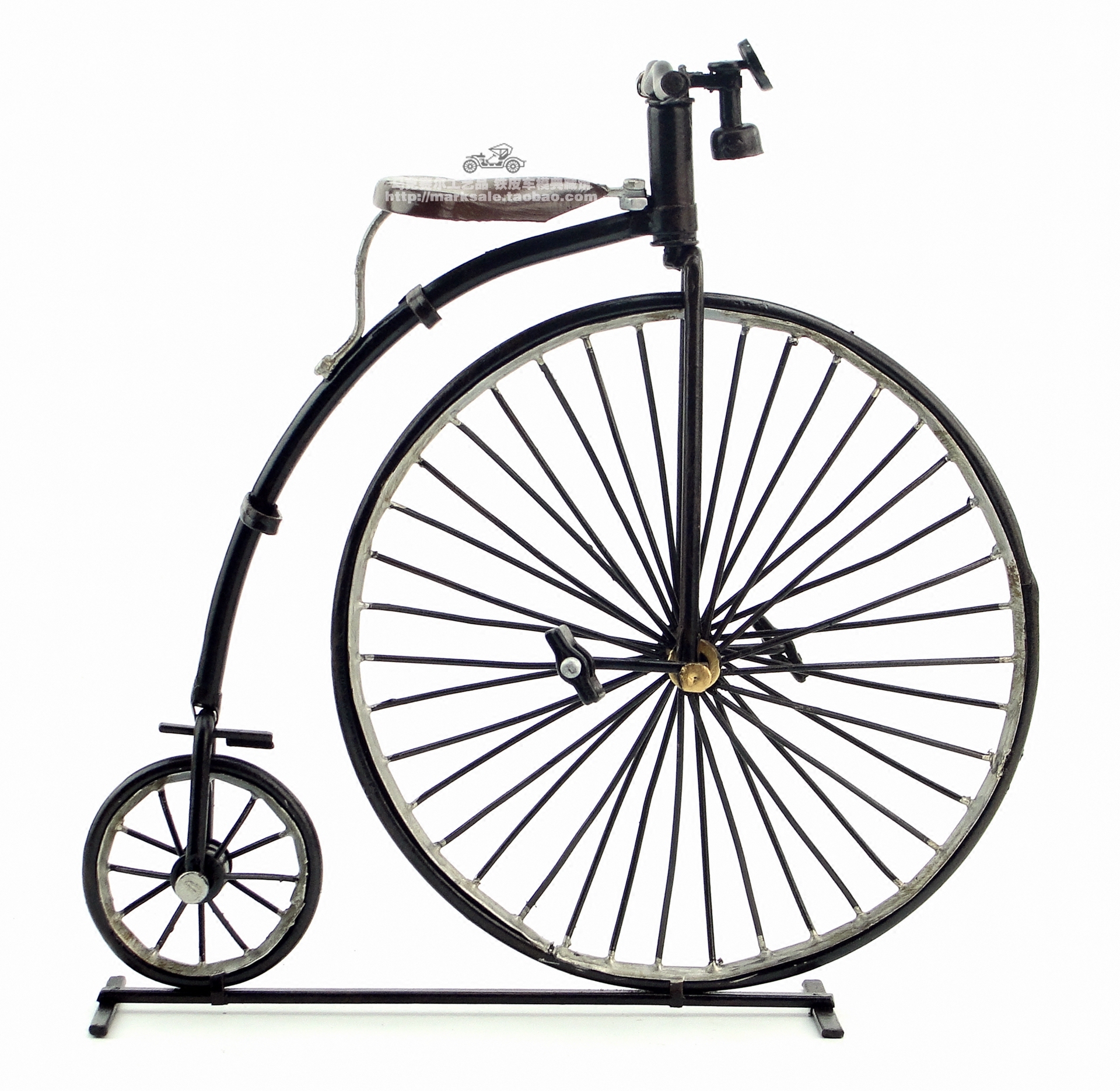 复古铁艺装饰摆件世界上第一一代自行车桌面工艺品摆件