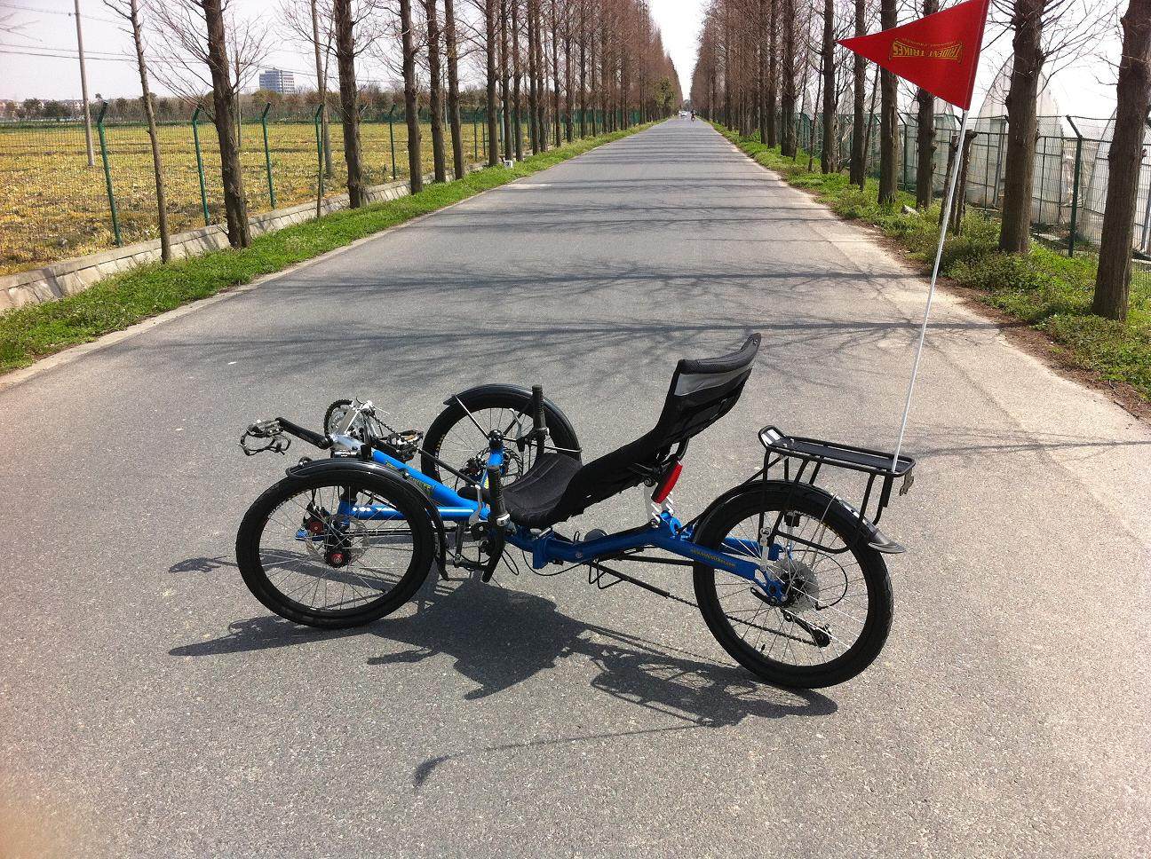 三轮躺车trimatrixchilvary美国自行车微躺三轮车斜躺自行车