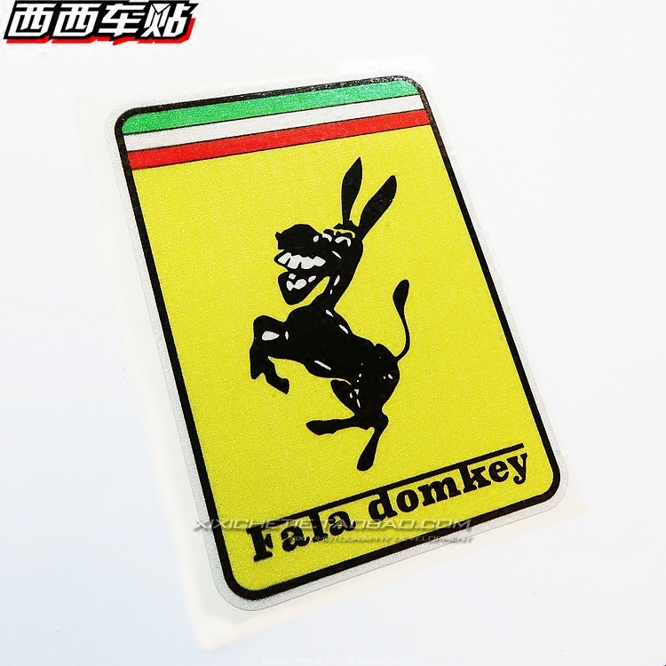 车贴西西法拉驴车汽车个性创意恶搞搞笑遮挡汽车装饰贴