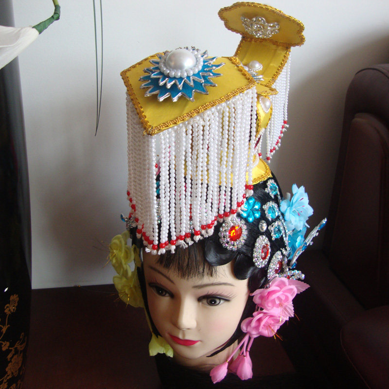 戏曲头套霸王别姬儿童虞姬全部头饰民族服装