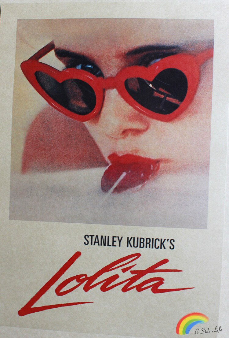 洛丽塔经典电影海报怀旧复古牛皮纸海报酒吧咖啡馆装饰现代装饰画