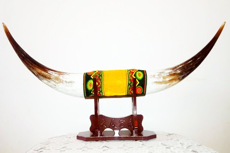 牛角天然摆件公司工艺品玄关客厅书房居家居家装饰摆件