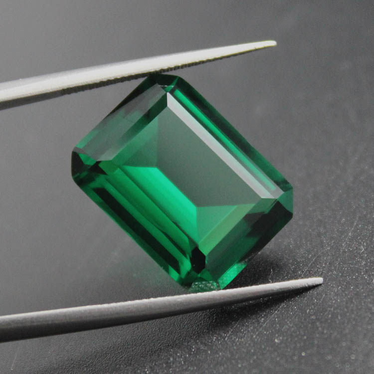 男女绿宝石翠绿粉熔天然戒面戒指裸石祖母绿情侣戒指