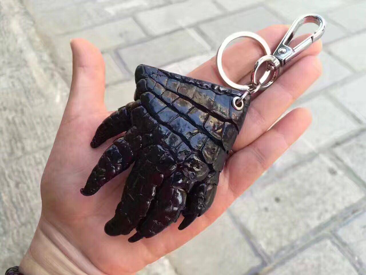 中号泰国5指鳄鱼前爪钥匙扣礼品抓钱手平安平安车钥匙扣