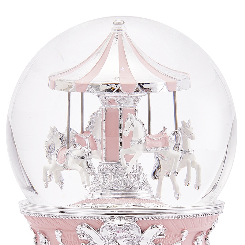 JARLL水晶球音乐盒八音盒天空之城旋转木马女孩女生日情人节礼物