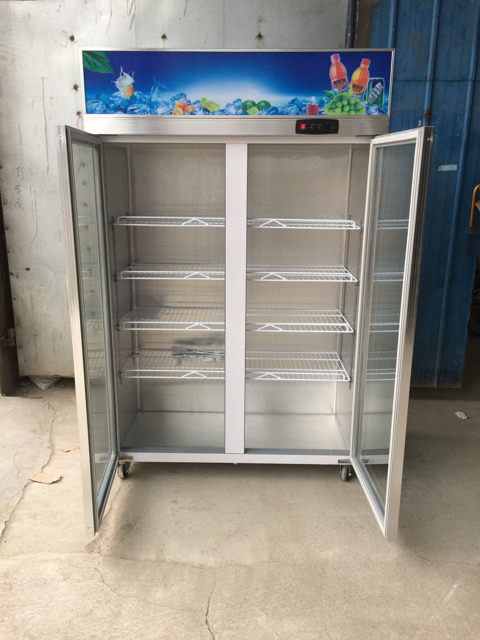 冷藏龙美新款双门展示柜冰柜啤酒鲜花饮料保鲜展示柜