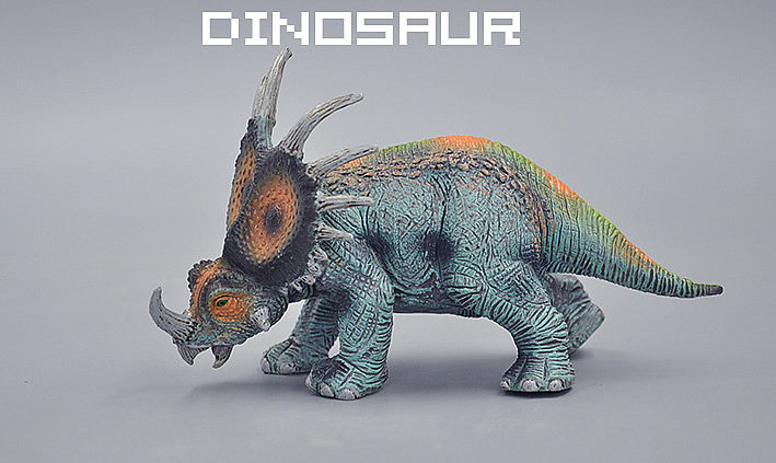 德国正版拟真系列恐龙玩具幻色三角龙戟龙15cm仿真