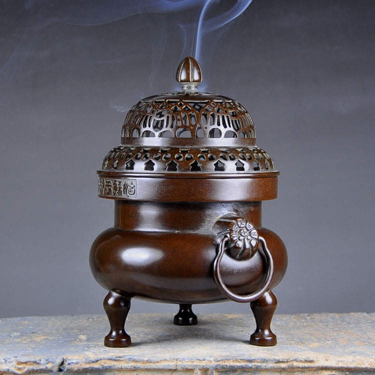 香炉五福帝王姑苏王明宣德炉盘香篆证书结缘香薰炉