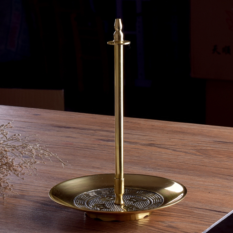 有缘佛具12h24小时纯铜檀香架盘香