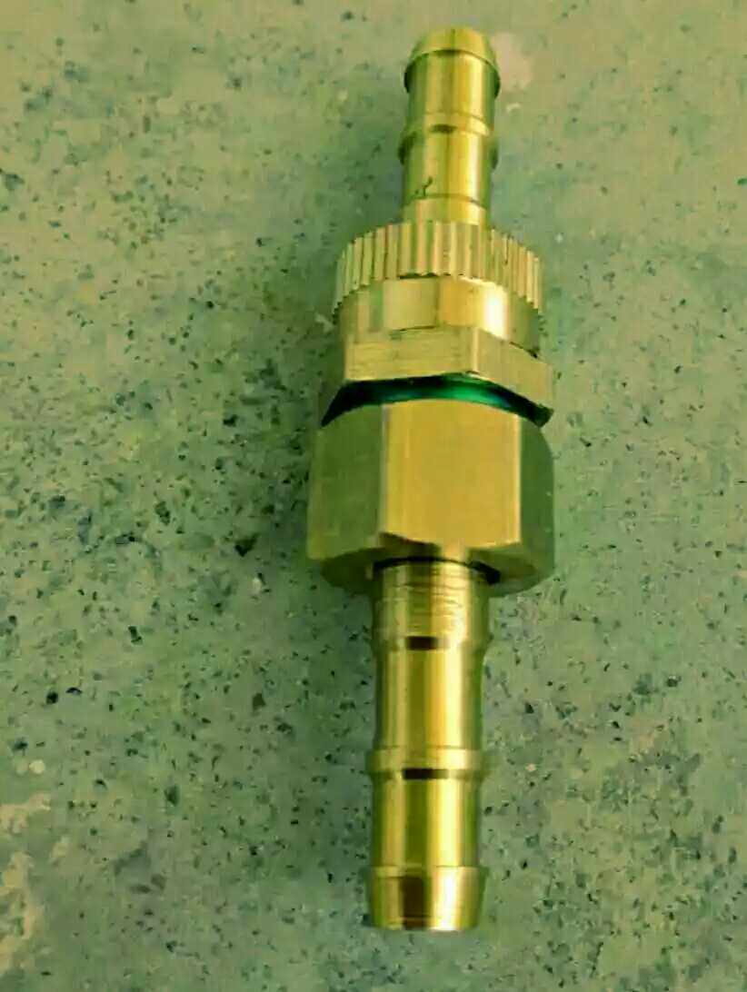 5mm打药管接头铜活接头动力 喷雾器高压管水管接头配件  黑猫打药喷雾