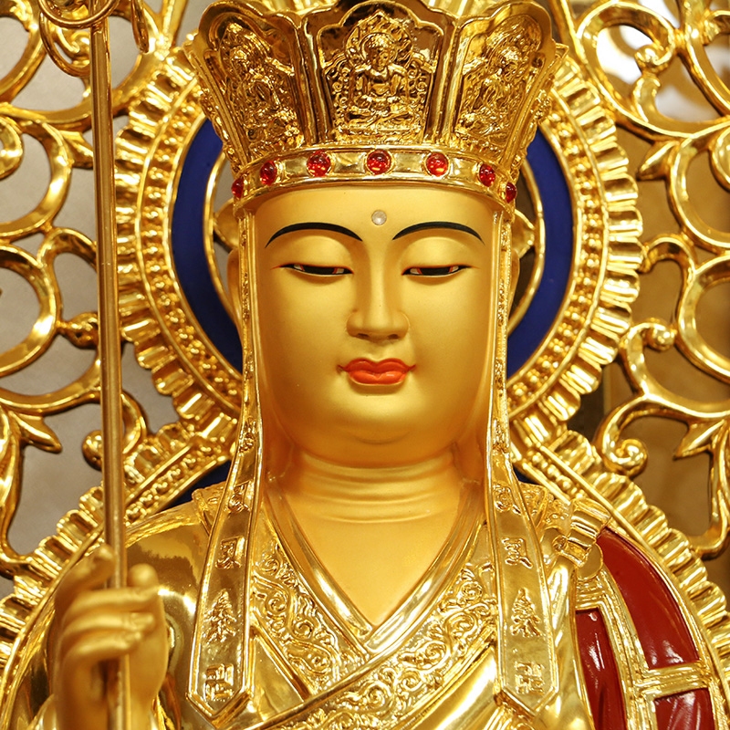 圆通菩萨娑婆佛像金大纯铜释迦佛具观音王观音摆件