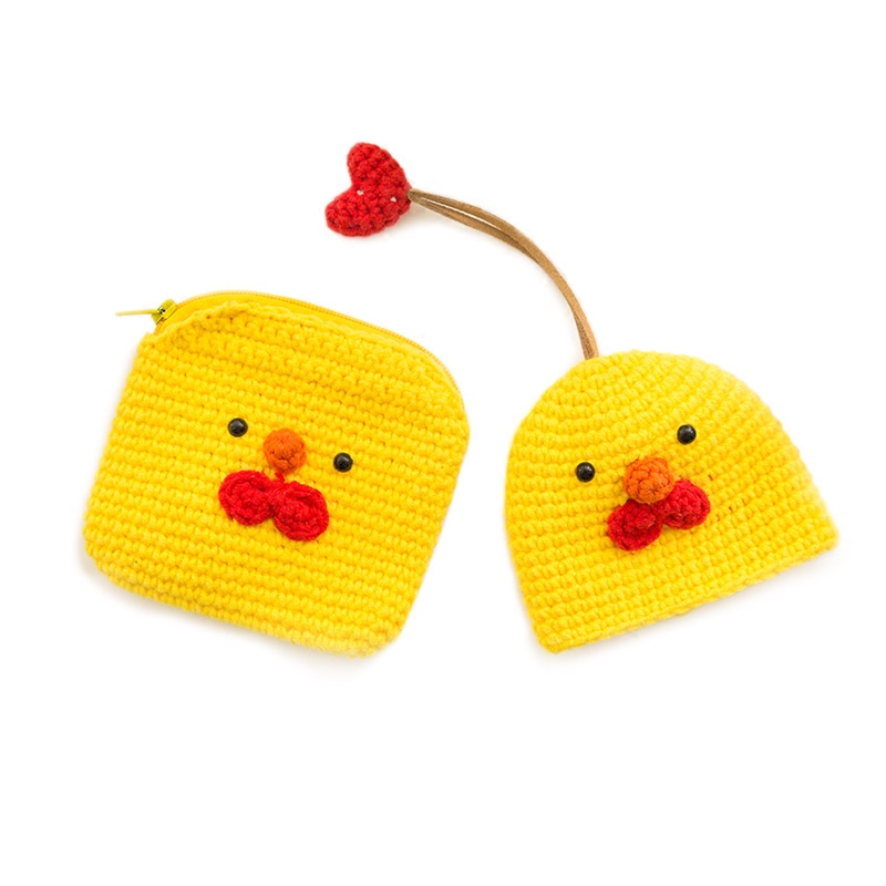 趣织手工卡通零钱包包diy制作编织礼物钩针毛线