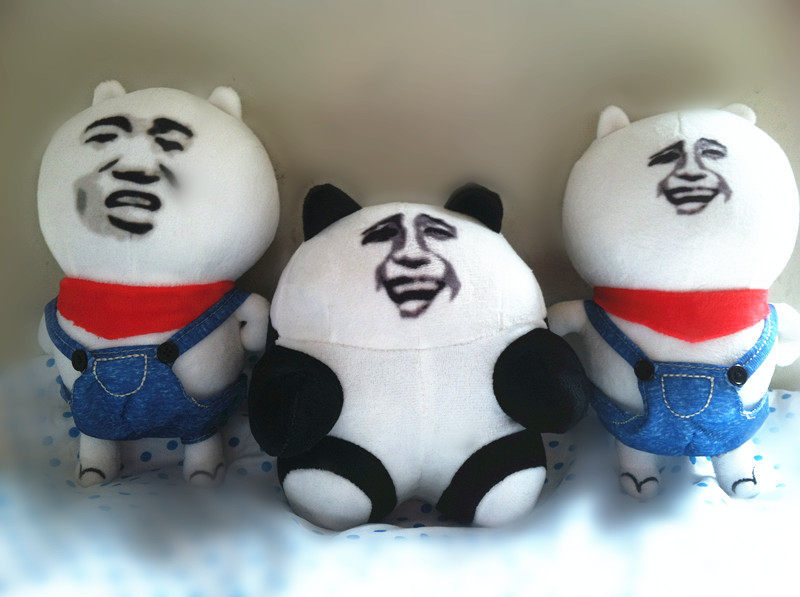 表情创意礼物暴走金馆长馆长公仔暴漫小学生娃娃毛绒布艺类玩具