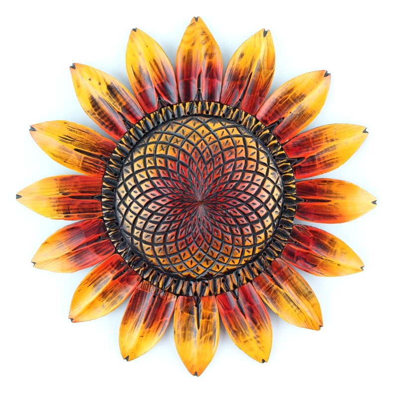 实木向日葵创意田园挂件欧式墙饰玄关立体壁饰客厅装饰背景墙壁挂