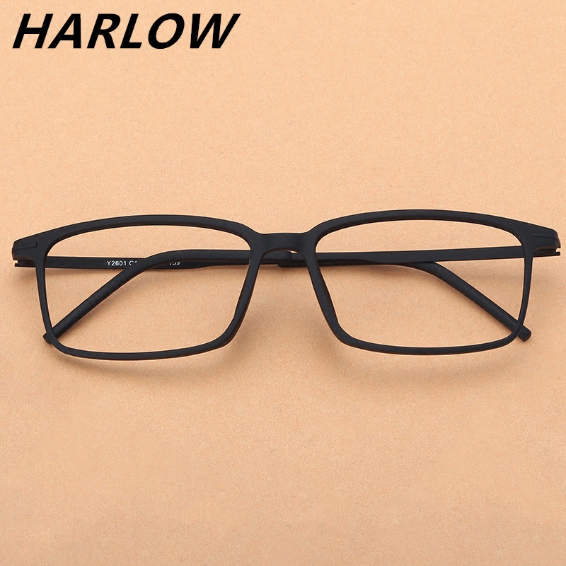 镜框tr90橡胶眼镜男双双色方形全框灰色磨砂眼镜架