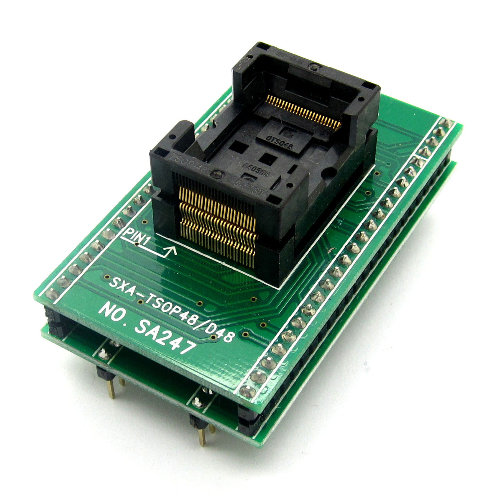 tsop-48 sa247烧录座 ic烧录座 烧录器适配器 转换座芯片测试座 - 博