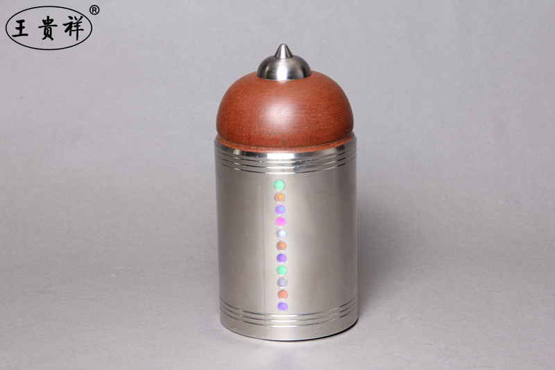 王贵祥彩灯闪光夜光健身成人儿童中老年不锈钢合金头风铃陀螺专卖