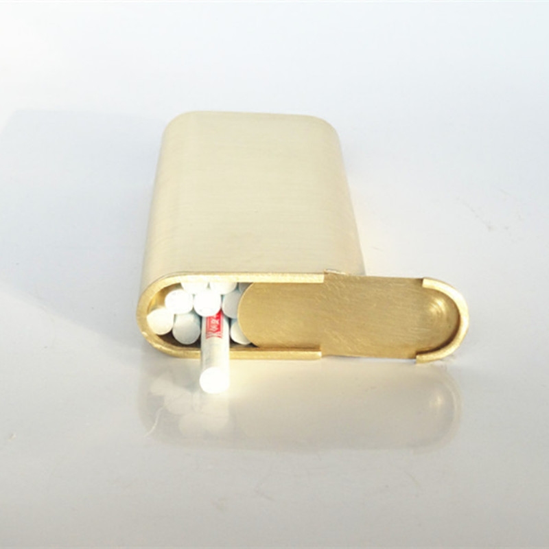 烟盒纯铜细烟手工黄铜盒子烟叶烟丝盒烟旱烟烟盒