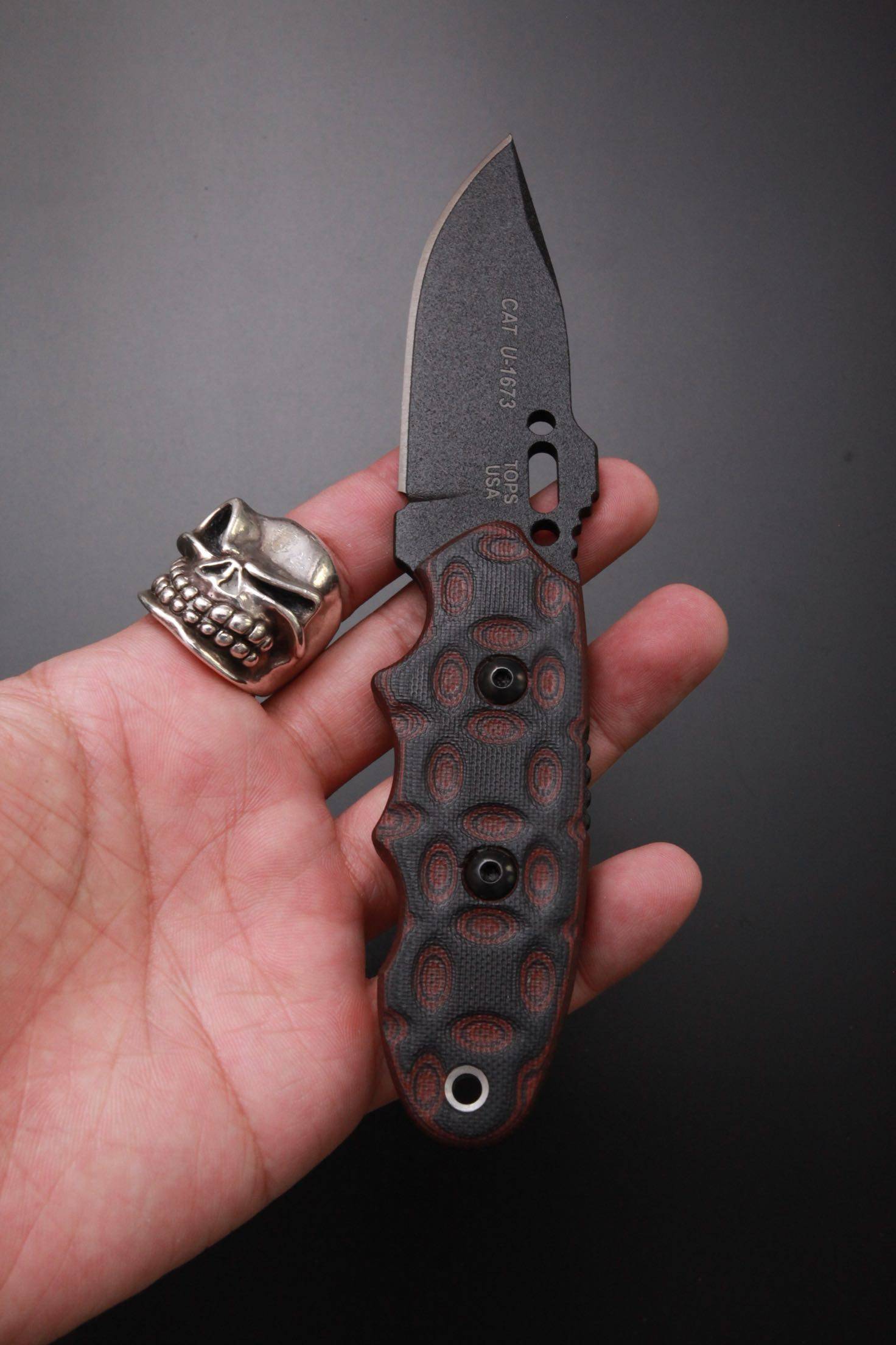 美国topa靴刀国产托普斯1095高碳钢户外直刀其他户外刀具